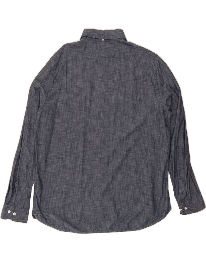 TIMBERLAND Womens Slim Fit Shirt 2XL Blue Cotton Vintage Timberland and Second-Hand Timberland from Messina Hembry 