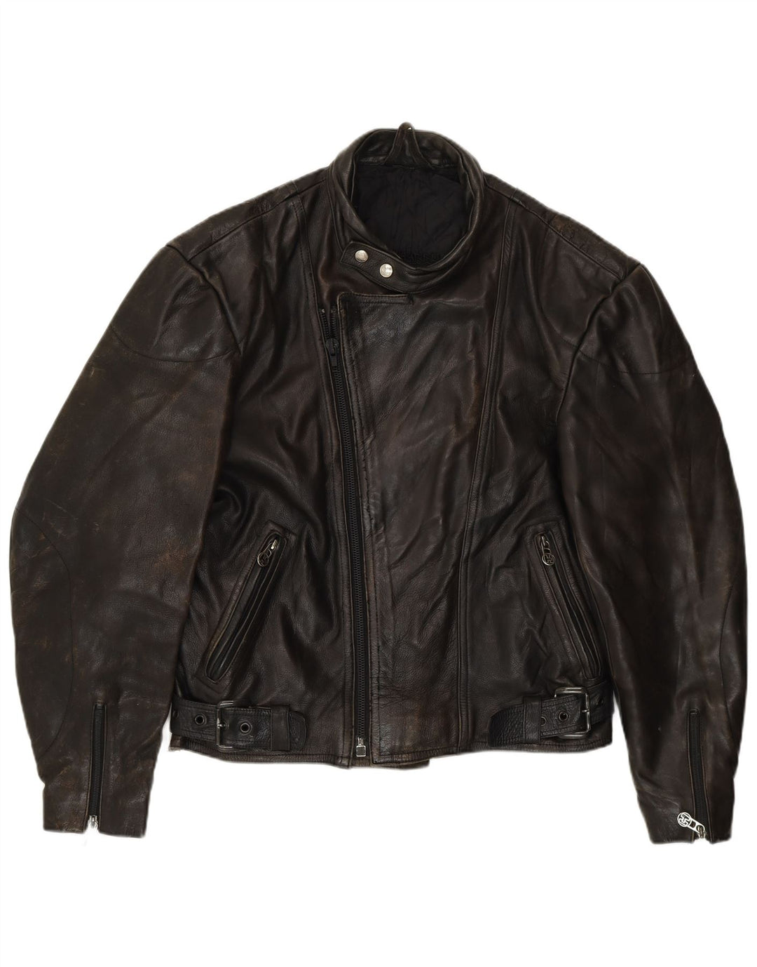 Мужская кожаная куртка-гонщик Harro IT 52 XL черная кожа