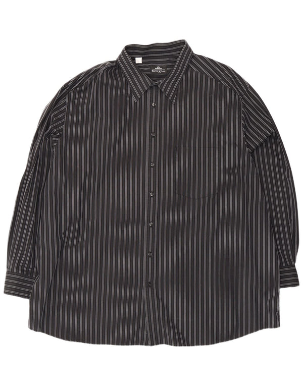 Мужская рубашка Walbusch 3XL из хлопка в черную полоску
