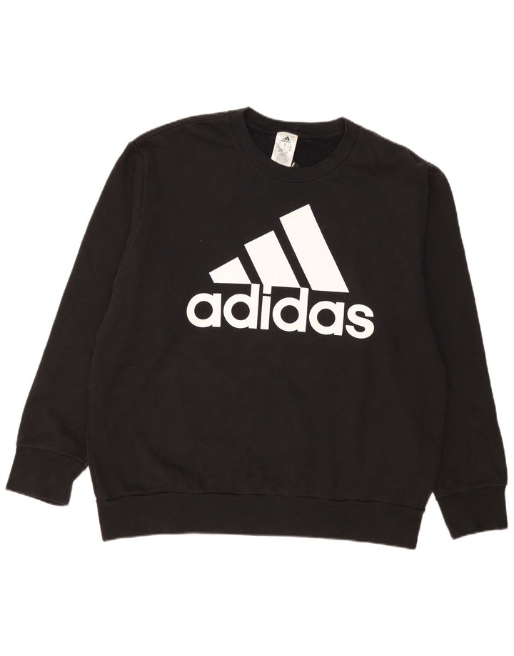 Мужской свитер с рисунком Adidas Jumper XL, черный хлопок