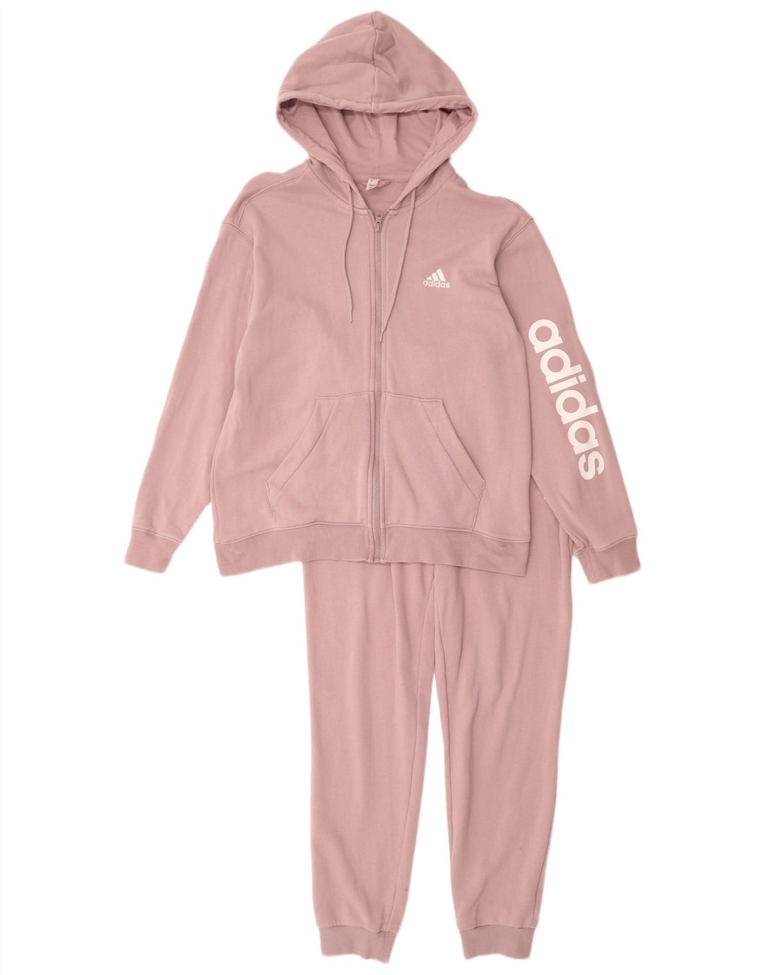 Женский спортивный костюм ADIDAS с рисунком UK 12/14, средний фиолетовый, хлопок