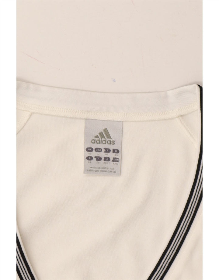 ADIDAS Womens Climalite T-Shirt Top UK 18 XL  White Polyester Vintage Adidas and Second-Hand Adidas from Messina Hembry 