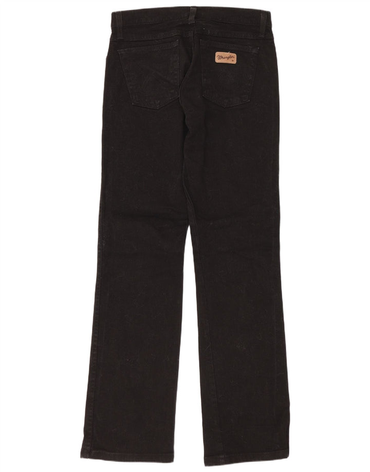 Женские джинсы Wrangler Hipster Bootcut США 10, средние W28 L32, черные хлопковые