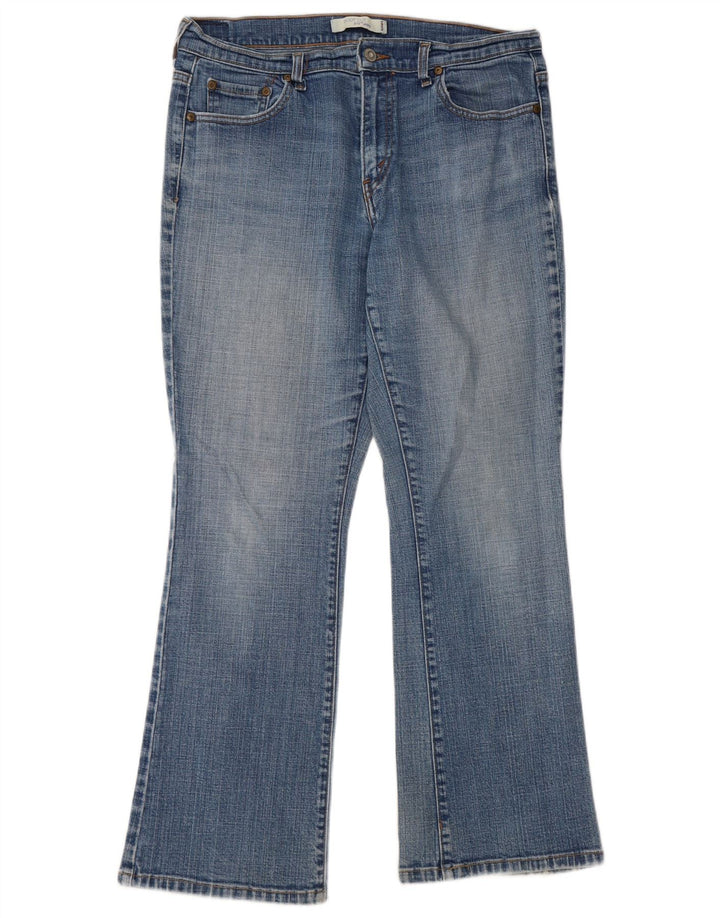 Женские джинсы Levi's 515 Bootcut, размер США 12, большие размеры W32 L29, синий хлопок