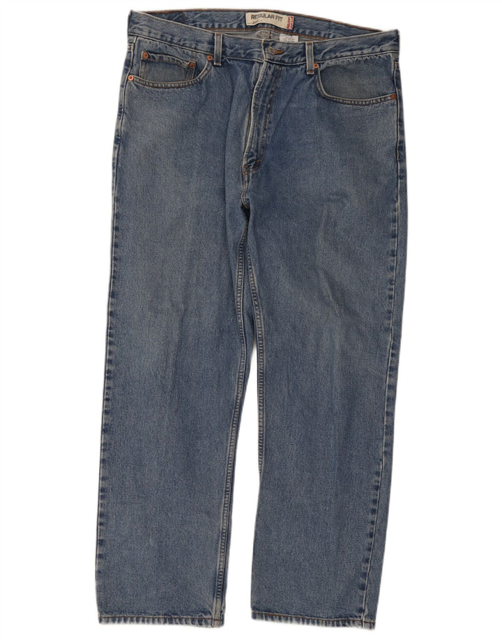 Мужские прямые джинсы Levi's 505 стандартного кроя W38 L30 синие, хлопок
