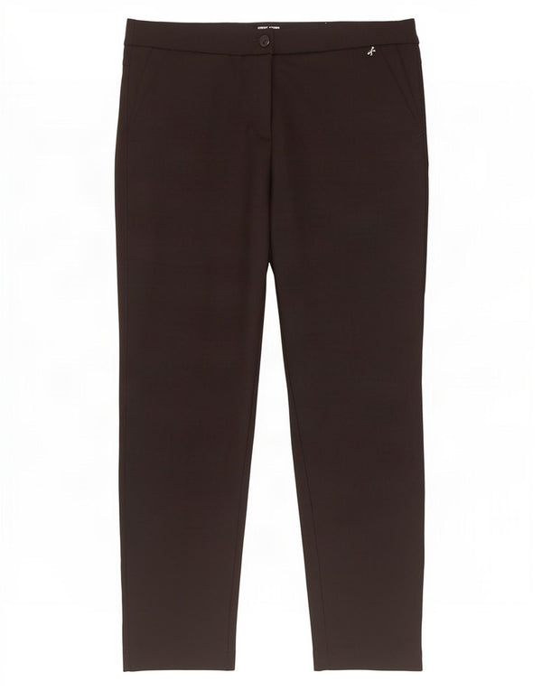 Женские узкие брюки-чиносы Gerry Weber UK 16, большие W34 L29, черные, хлопковые