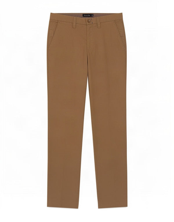 Мужские прямые брюки чинос Massimo Dutti EU 42, большие W32 L31, коричневые, хлопок