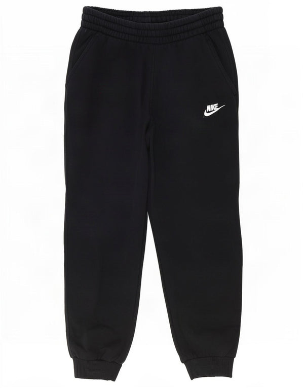 Nike Boys Tracksuit Trousers Joggers 12-13 Years Large Black Cotton