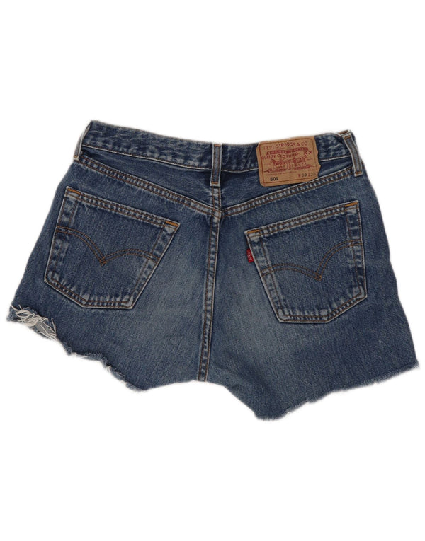 Женские джинсовые шорты Levi's 501 W30, средний синий, хлопок