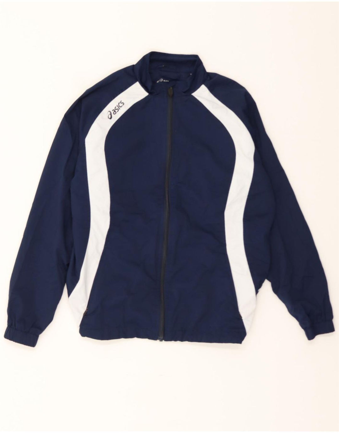 OASIS Boys Tracksuit Top Jacket 11-12 Years Large  Navy Blue Colourblock Vintage Oasis and Second-Hand Oasis from Messina Hembry 