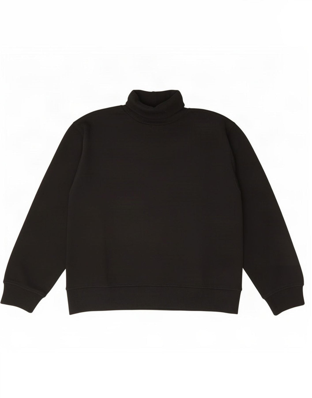 Женский джемпер с высоким воротником Zara UK 14, хлопковый средний черный цвет