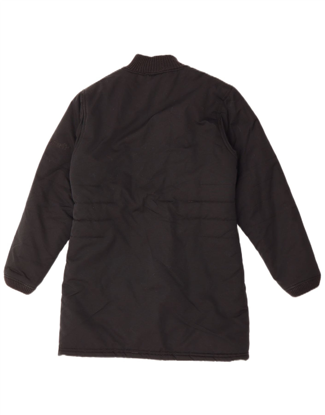 Женское длинное стеганое пальто Reebok UK 10, маленькое черное