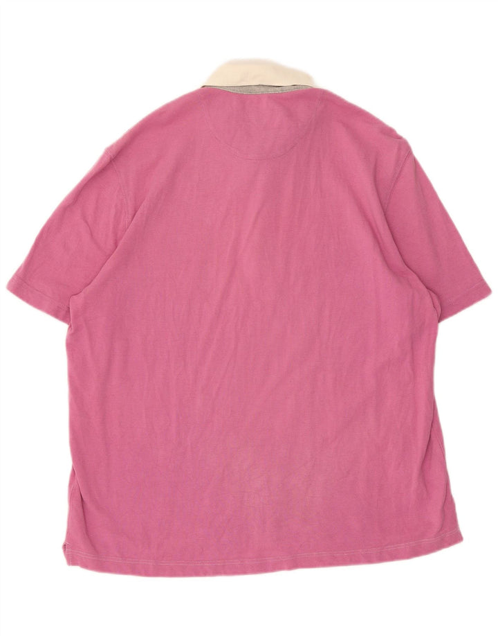 MASSIMO DUTTI Mens Polo Shirt Large Pink