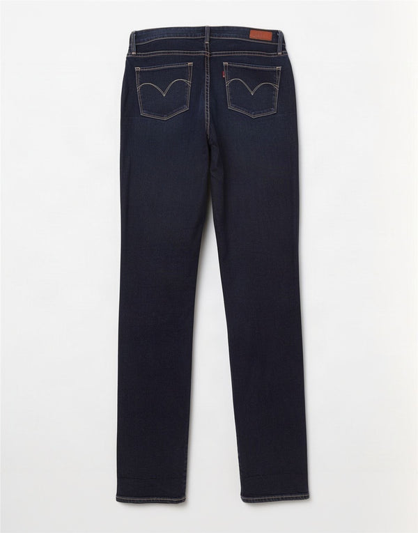 Женские узкие джинсы классического кроя Levi's W28 L34 темно-синие