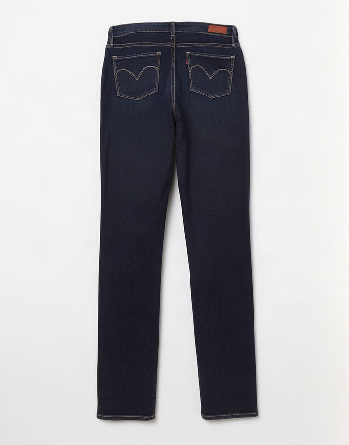 Женские узкие джинсы классического кроя Levi's W28 L34 темно-синие