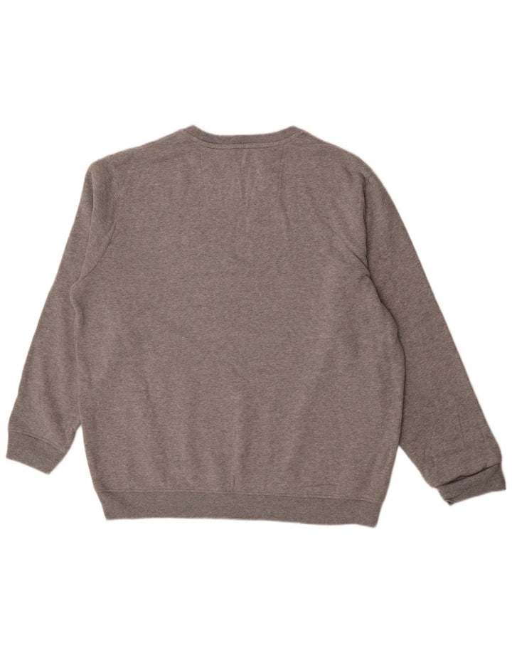 Мужской свитшот с рисунком Crew Clothing, джемпер 2XL, серый хлопок