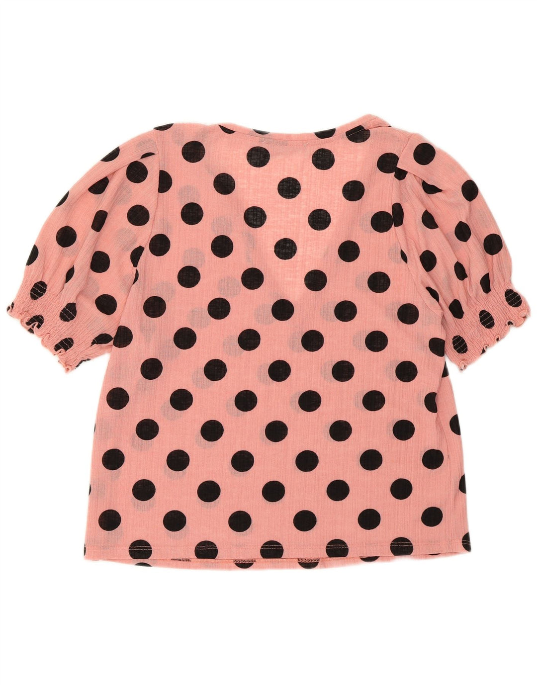 Женская укороченная блузка Zara UK 10, маленький розовый горошек