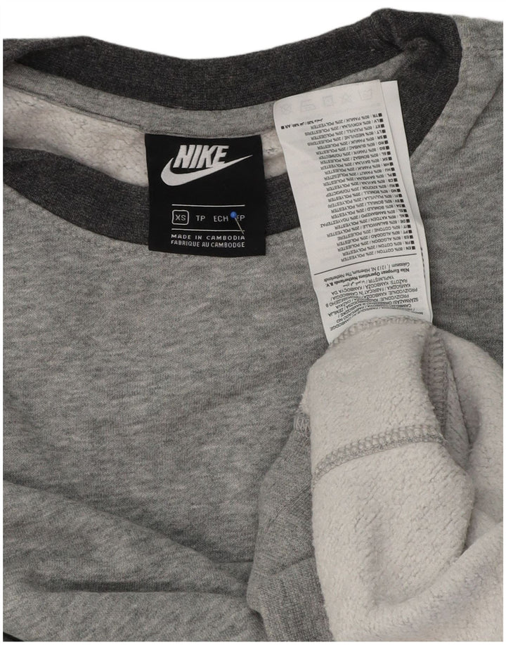 Мужской свитшот Nike XS, серый хлопок с крапинками