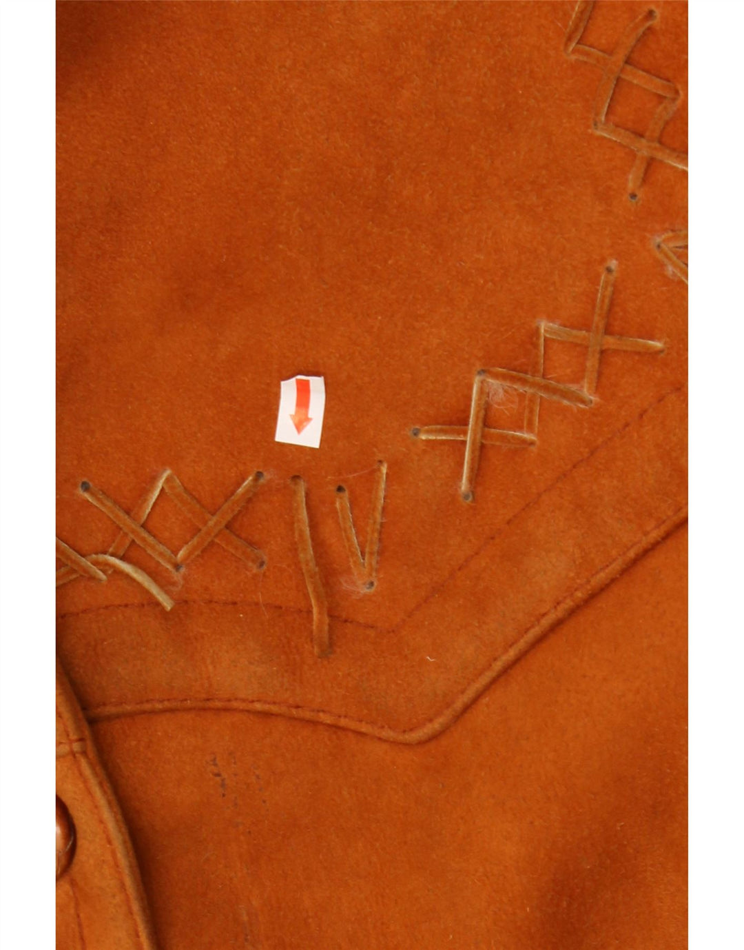 Винтажная женская дубленка оверсайз UK 18 XL Коричневая