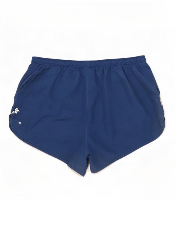 Мужские спортивные шорты Nike 2XL синие из полиэстера с цветными блоками