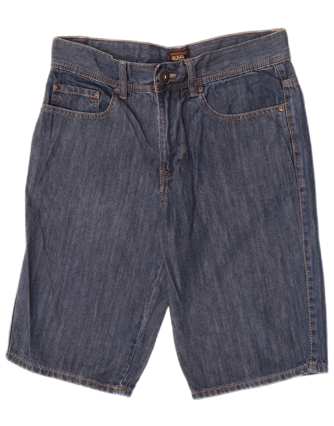 Мужские джинсовые шорты Von Dutch W29, маленькие синие, хлопок