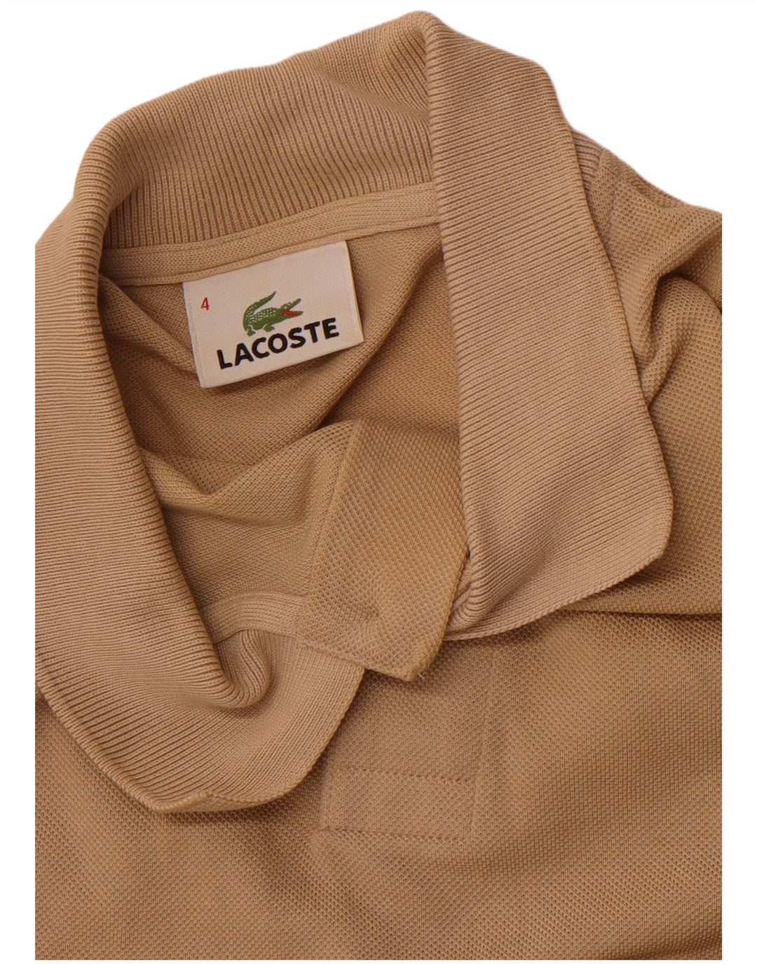 Мужская рубашка-поло LACOSTE, размер 4, средний коричневый
