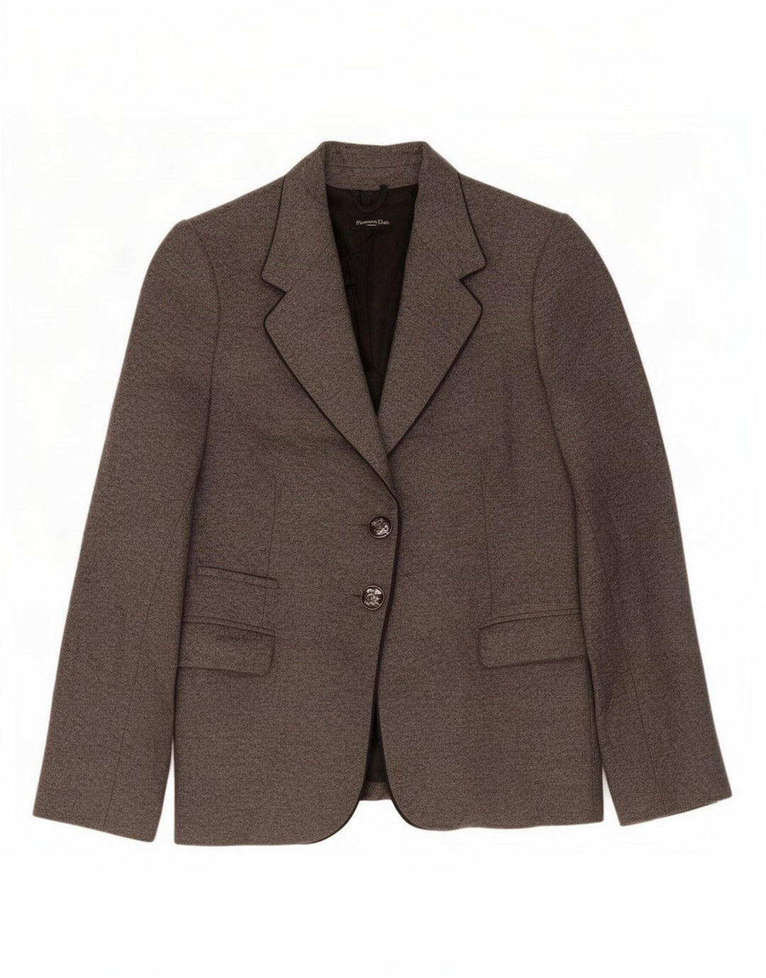 Женский пиджак Massimo Dutti на 2 пуговицах EU 44 XL, серая шерсть
