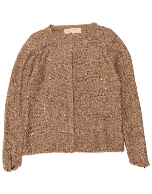 Женский кардиган Zara UK 12, средний бежевый