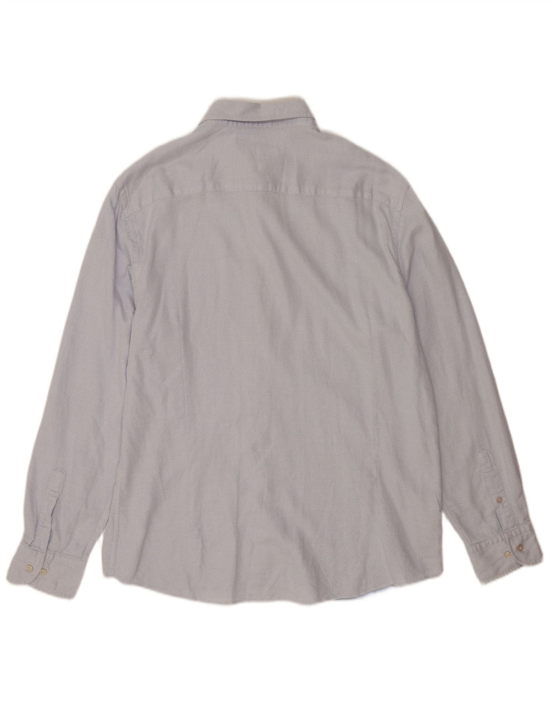 Мужская рубашка Massimo Dutti 2XL, хлопок в синюю пятнистую клетку