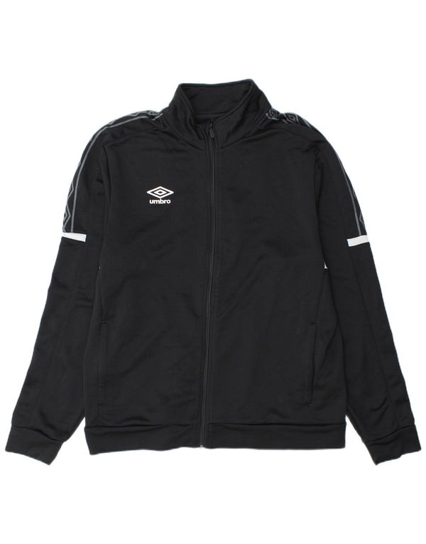 Umbro Мужской спортивный костюм с графическим рисунком, верхняя куртка XL, черный полиэстер