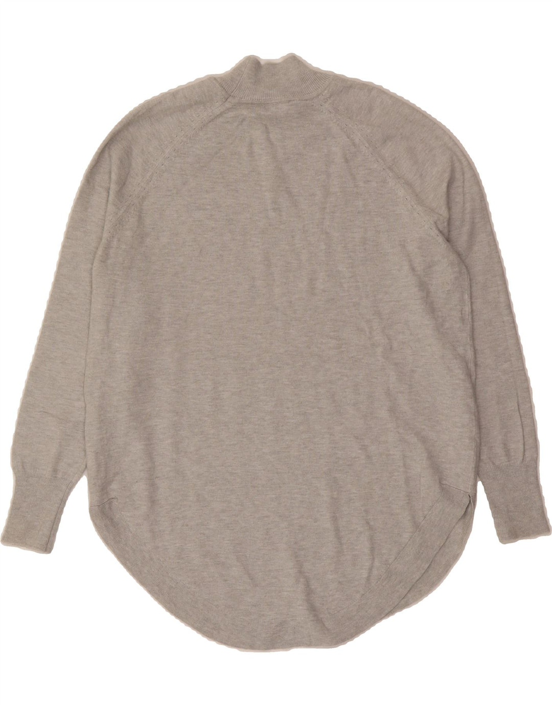 OASIS Womens Oversized Turtle Neck Jumper Sweater UK 10 Small Grey Viscose Vintage Oasis and Second-Hand Oasis from Messina Hembry 