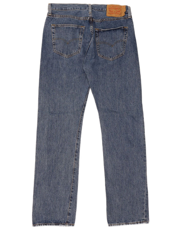 Мужские прямые джинсы Levi's 501 W32 L32 синие, хлопок