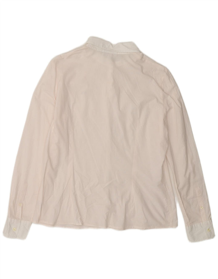 LACOSTE Женская рубашка, размер 44, большая розовая полоска