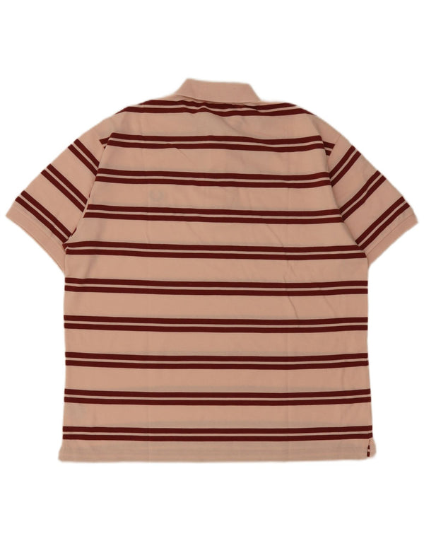 Мужская рубашка-поло Fred Perry XL из хлопка в розовую полоску