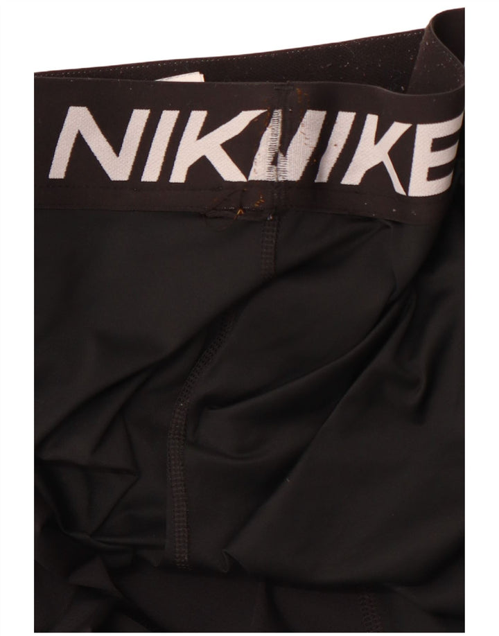 Женские леггинсы с рисунком NIKE Dri Fit UK 8, маленькие черные, полиэстер