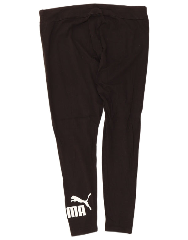 Женские леггинсы с рисунком Puma UK 18 XL, черный хлопок