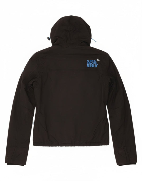 Женская ветровка с капюшоном и графическим рисунком Superdry UK 6 XS, черная