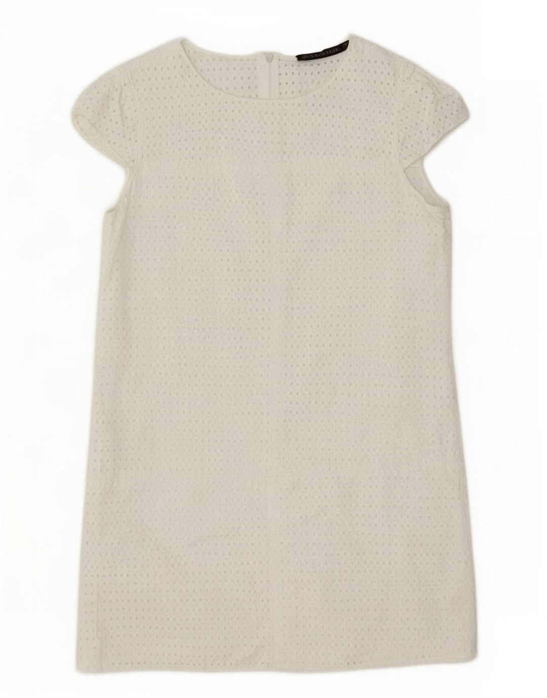 Женское платье прямого кроя Zara UK 12, белое, среднее