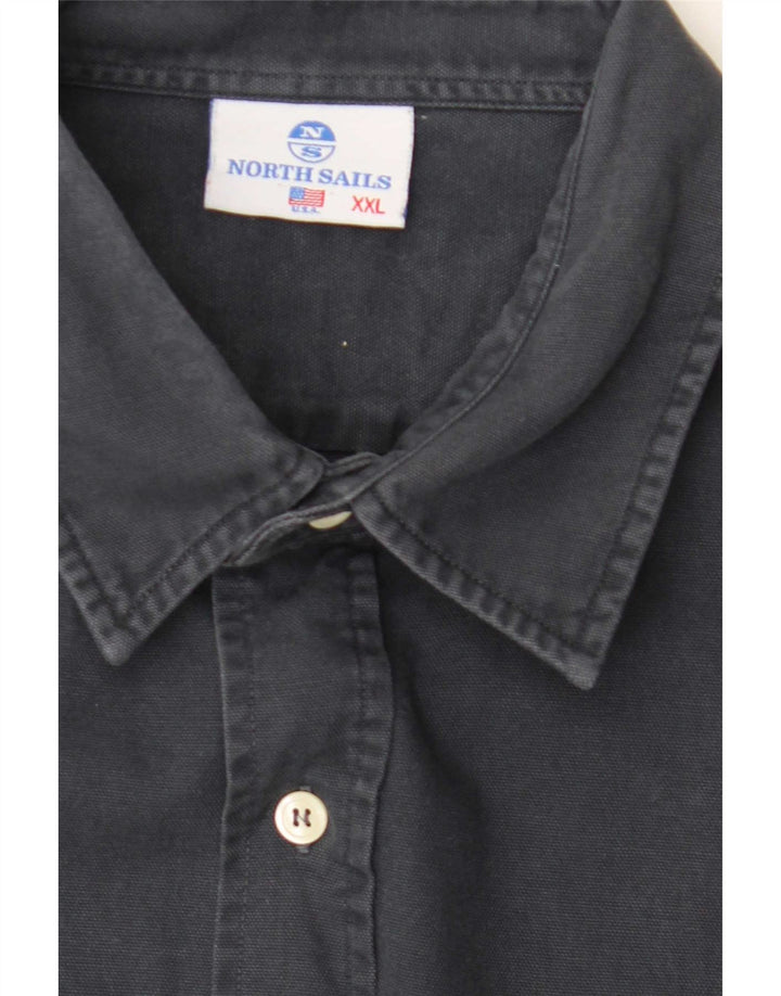 Мужская рубашка с рисунком North Sails 2XL, черная