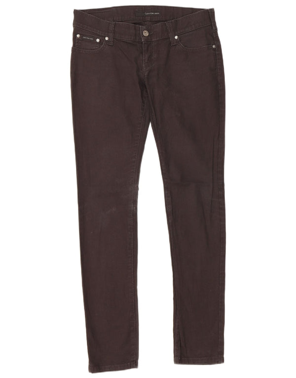 Женские узкие джинсы Calvin Klein W30 L31, черный хлопок