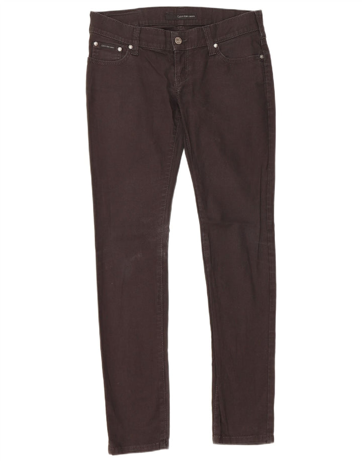 Женские узкие джинсы Calvin Klein W30 L31, черный хлопок