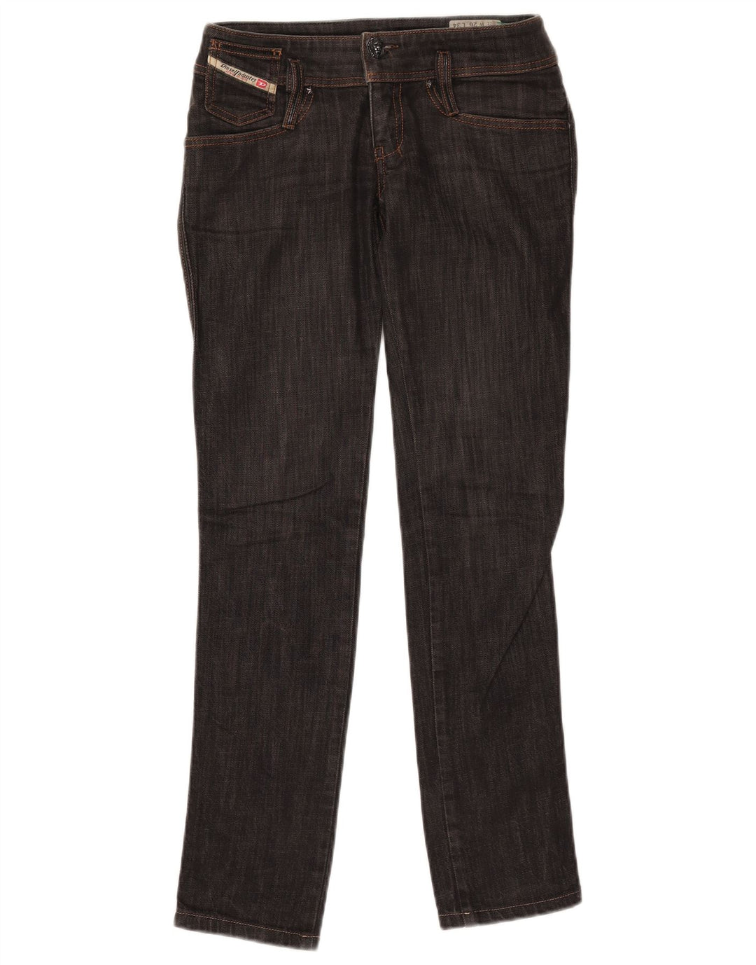 Женские прямые джинсы Diesel Matic W26 L31, черный хлопок