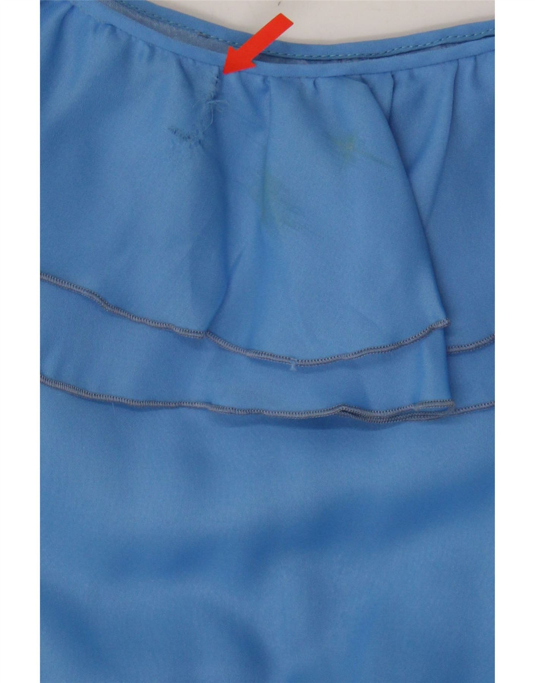 VINTAGE Womens Sleeveless Maxi Dress EU 40 Medium Blue Polyester Vintage Vintage and Second-Hand Vintage from Messina Hembry 