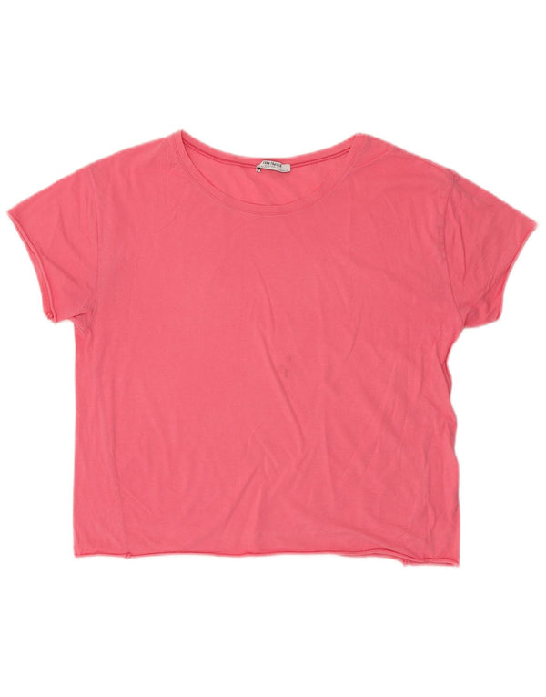 Женская футболка Zara Trafaluc Top UK 14 Medium Pink