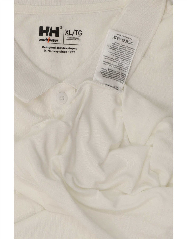Мужская рубашка-поло Helly Hansen XL, белый хлопок