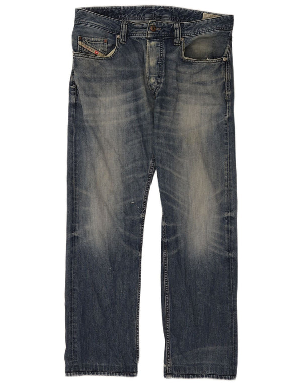 Мужские прямые джинсы Diesel Larkee W32 L30, синий хлопок