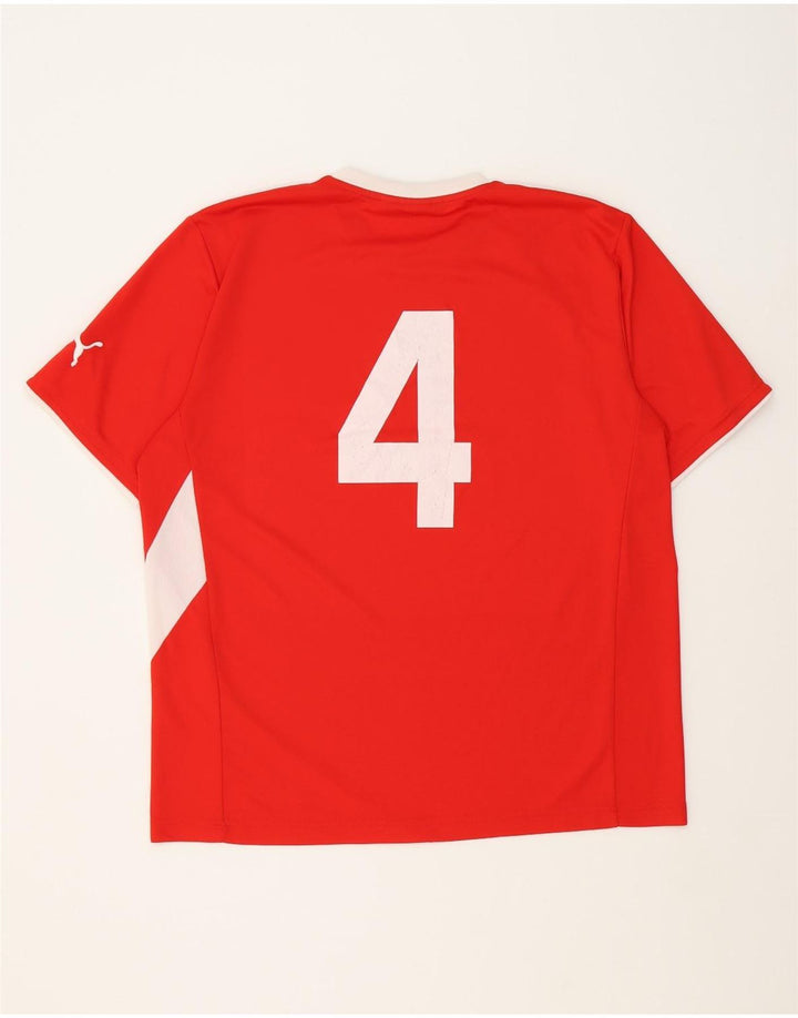 PUMA Mens Graphic T-Shirt Top Large Red Vintage Puma and Second-Hand Puma from Messina Hembry 
