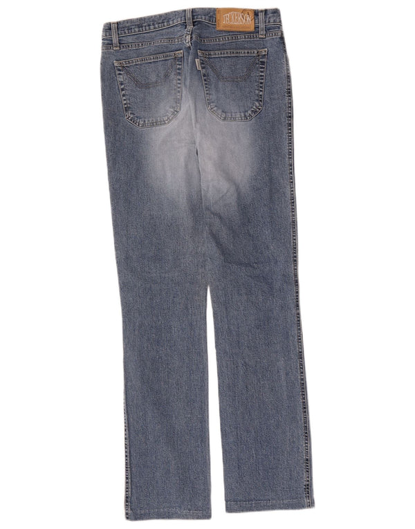 Женские прямые джинсы Jeckerson W30 L31 синие, хлопок