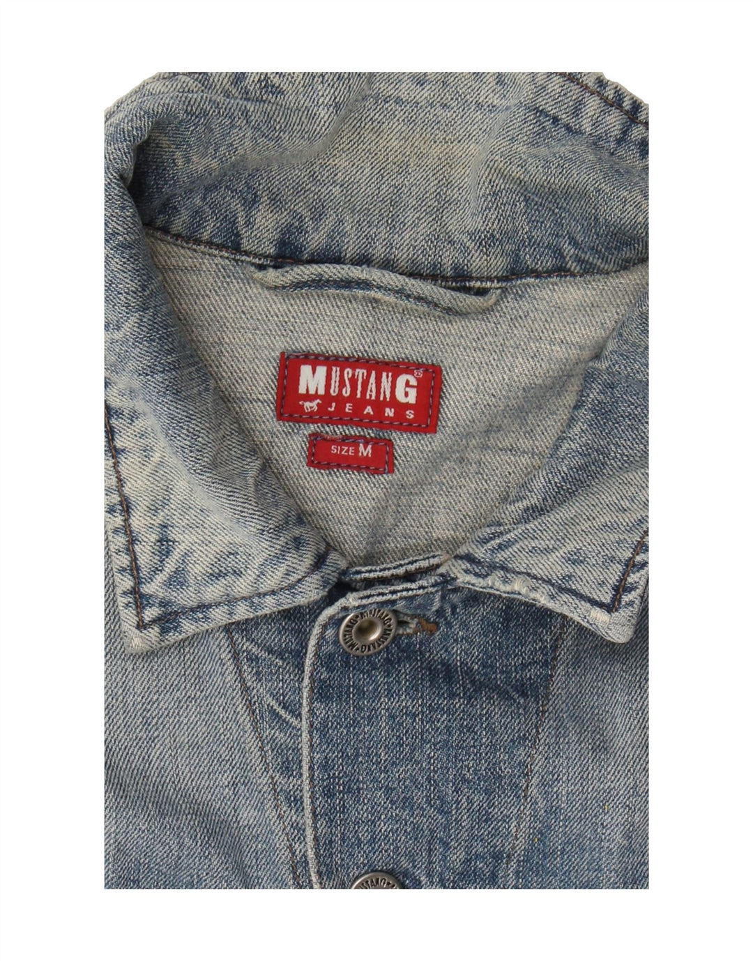 MUSTANG Mens Denim Jacket UK 38 Medium Blue Cotton Vintage Mustang and Second-Hand Mustang from Messina Hembry 