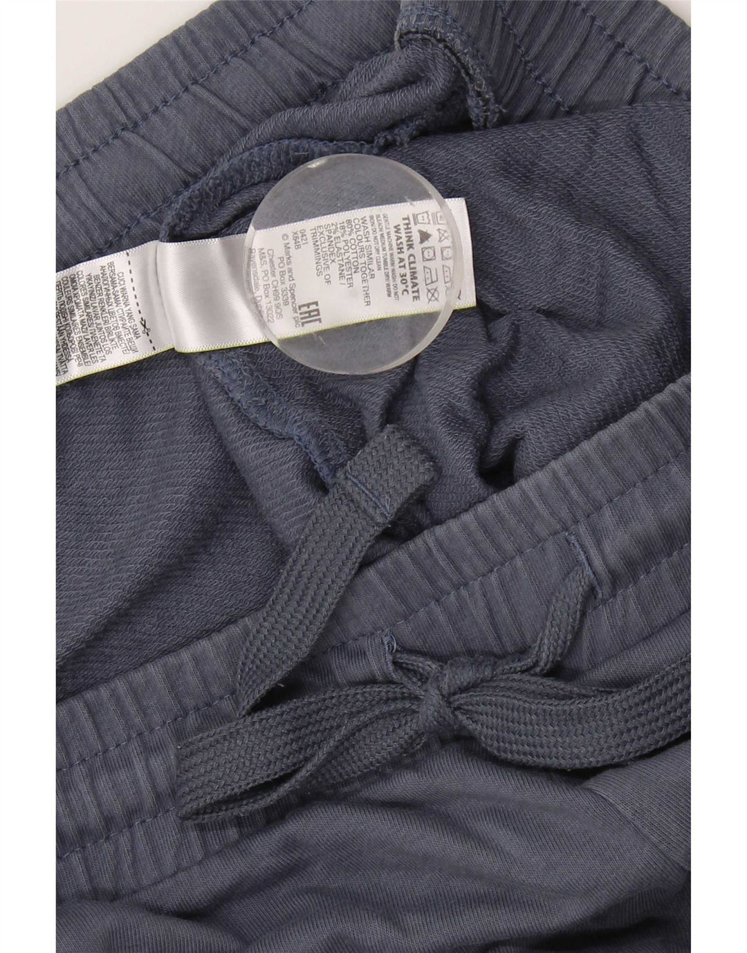 Мужские спортивные брюки Marks & Spencer, большие синие хлопковые